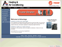 Tablet Screenshot of advantageheatingusa.com